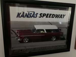 Red 1955 Nomad at the Kansas Speedway